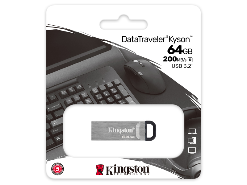 64GB USB3.2 Gen 1 DataTraveler Kyson