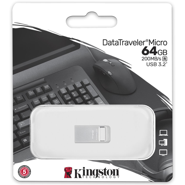 DataTraveler Micro USB フラッシュドライブ 64GB