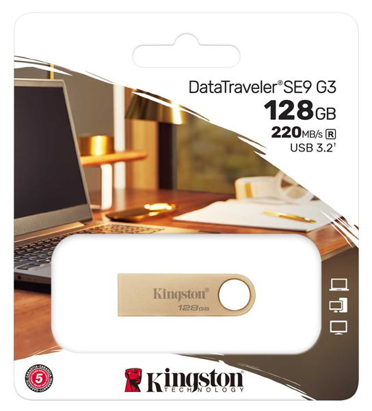 128GB 220MB/s Metal USB 3.2 Gen 1 DataTraveler SE9 G3
