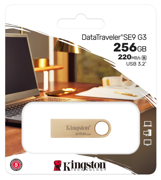 256GB 220MB/s Metal USB 3.2 Gen 1 DataTraveler SE9 G3