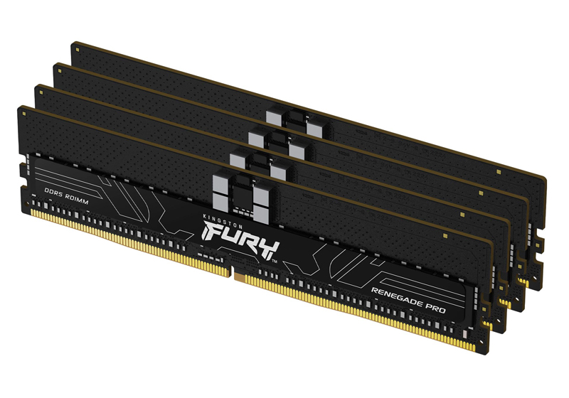 128GB DDR5 5600MT/s ECC CL36 Reg DIMM (Kit of 4) FURY Renegade Pro XMP