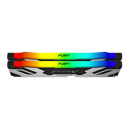 96GB DDR5 6000MT/s CL32 DIMM (Kit of 2) FURY Renegade RGB Silver XMP
