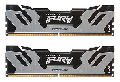 96GB DDR5 6000MT/s CL32 DIMM (Kit of 2) FURY Renegade Silver XMP