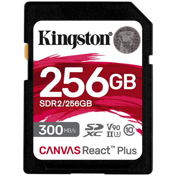 SDXCカード 256GB UHS-II V90 Canvas React Plus SD Card