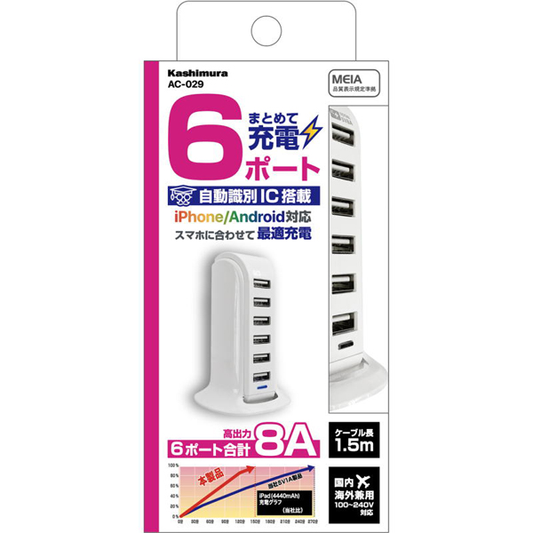 AC-6USB-8A 自動識別 WH