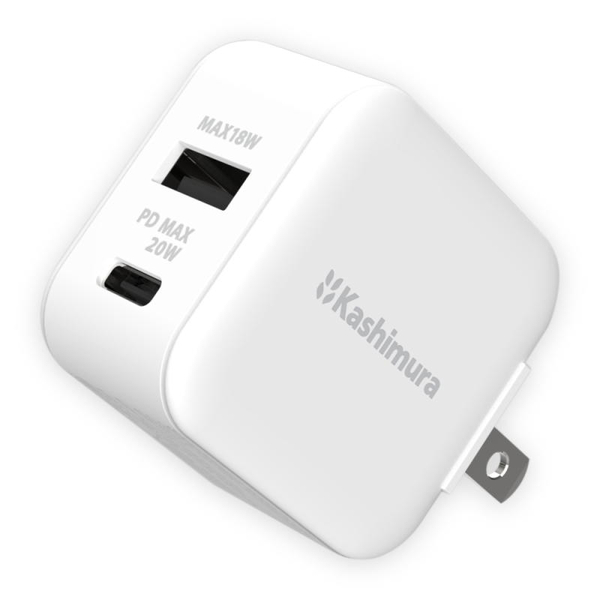 AC充電器 AC USBA+C PD20W ホワイト