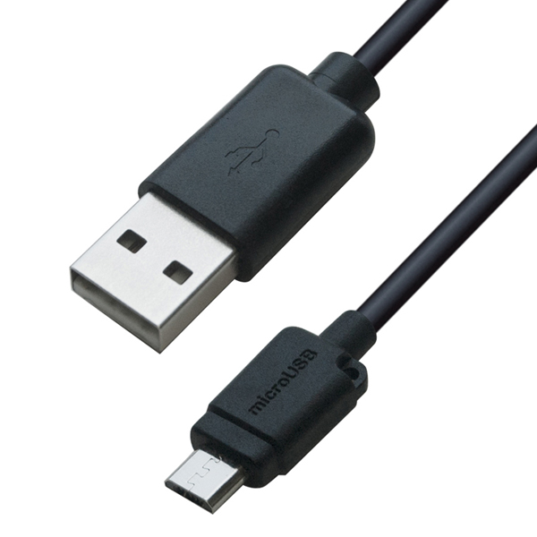 USB充電＆同期ケーブル 1.2m 1.8A micro BK