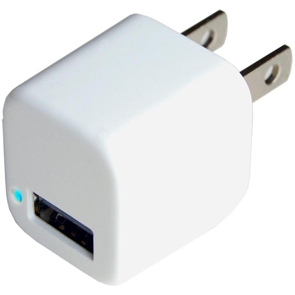 AC充電器 USB1P 1A WH