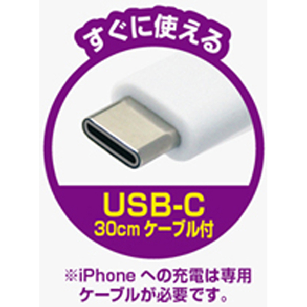 モバイルバッテリー 20000mAh C WH
