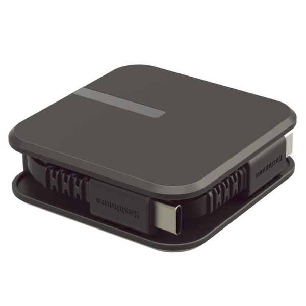 USB充電＆同期ケーブル リール1.5m C-C USB-PD対応 60W ブラック