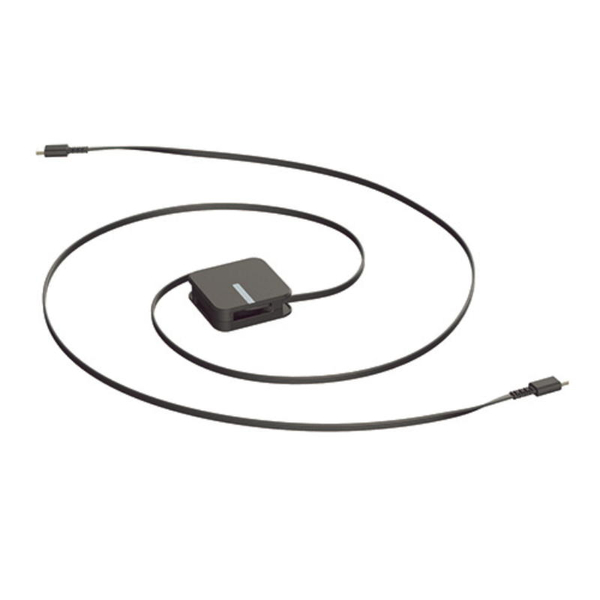 USB充電＆同期ケーブル リール1.5m C-C USB-PD対応 60W ブラック