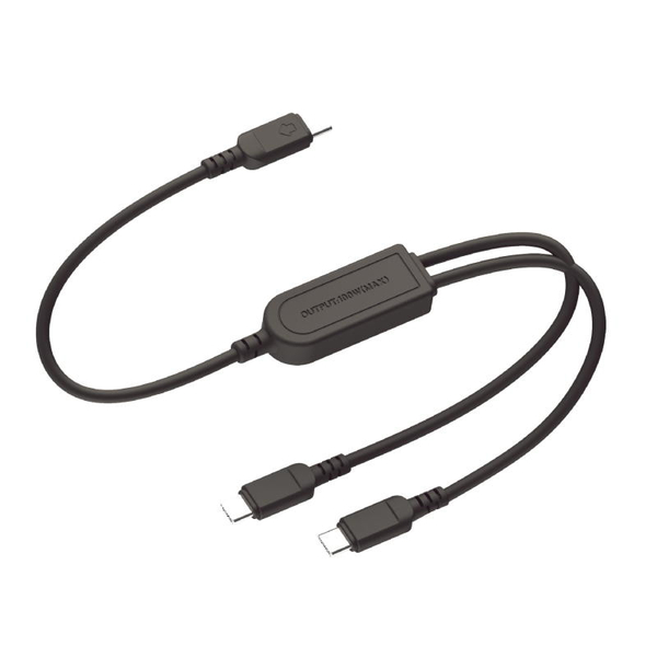 USB充電＆同期ケーブル 自動分配1.2m C-C&C USB-PD対応 100W ブラック