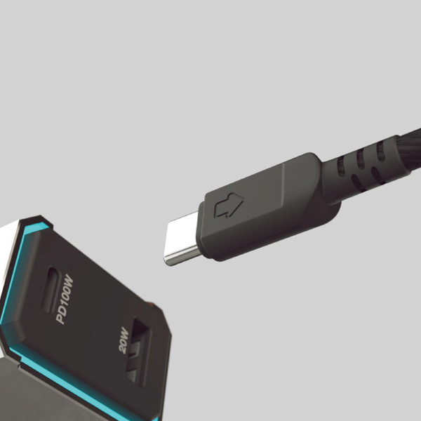 USB充電＆同期ケーブル 自動分配1.2m C-C&C USB-PD対応 100W ブラック