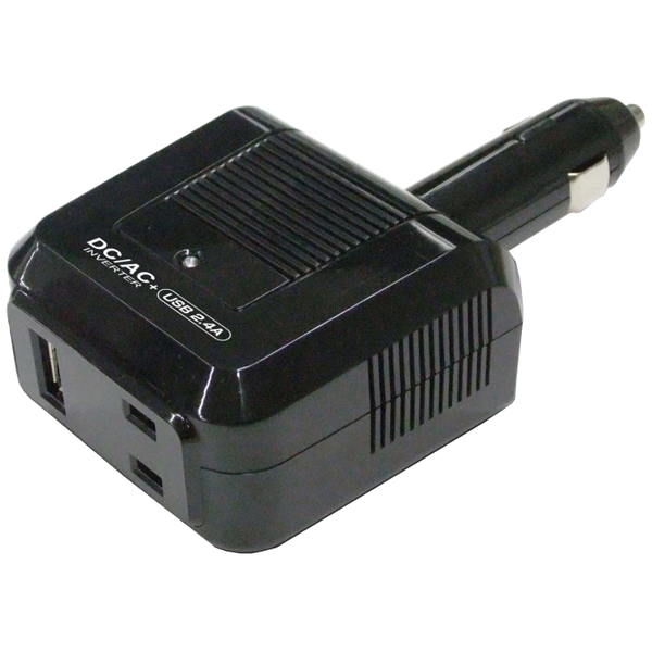 DC/ACインバーター 80W AC+USB2.4A