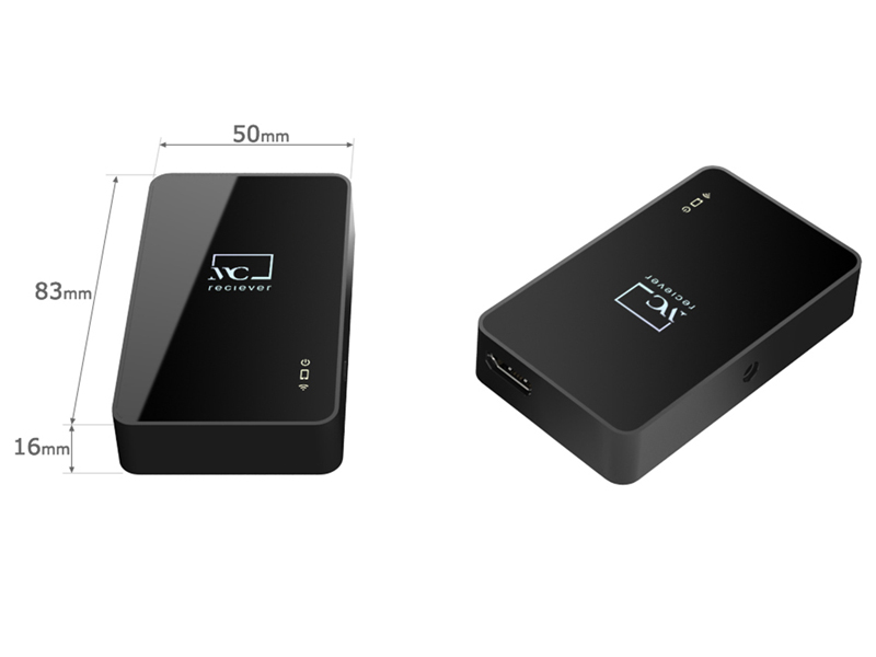 Miracastレシーバー HDMI/RCAケーブル付 ブラック