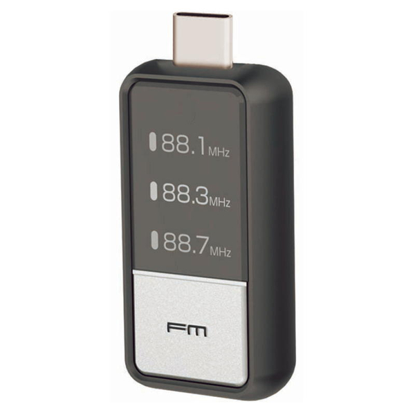 FMトランスミッター USB-C電源 ブラック