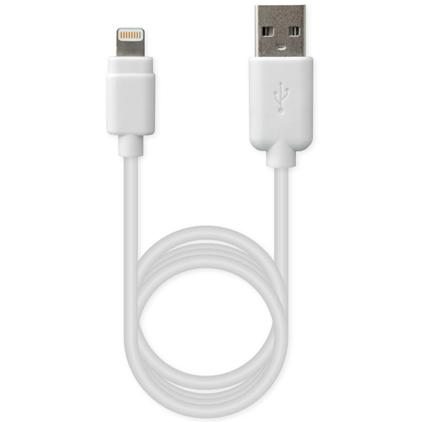 USB充電＆同期ケーブル 50cm LN WH