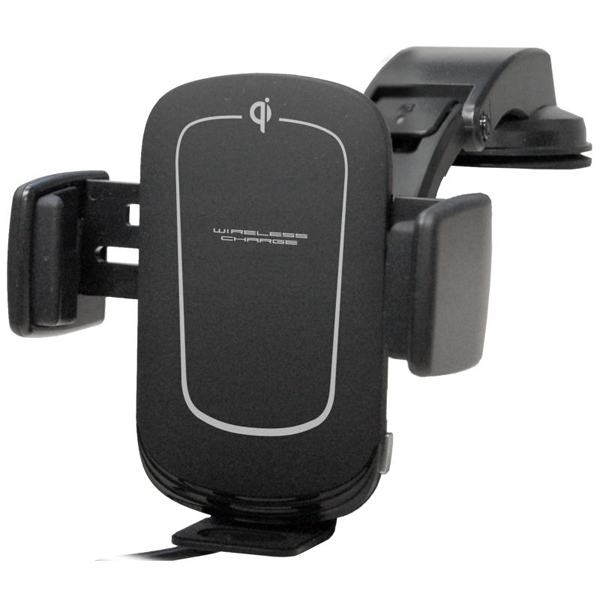Qi自動開閉ホルダー 回転機能付 手帳対応 キャパシタ付 吸盤取り付け