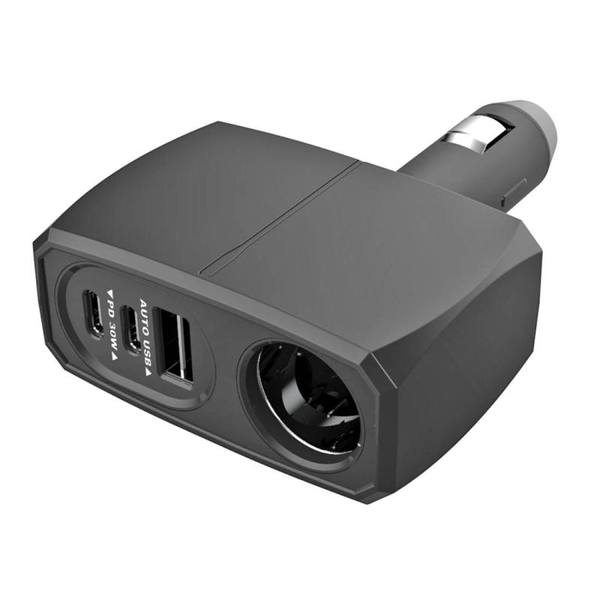 ダイレクトソケット USB-PD30W対応 / リバーシブルUSB自動判定 ブラック