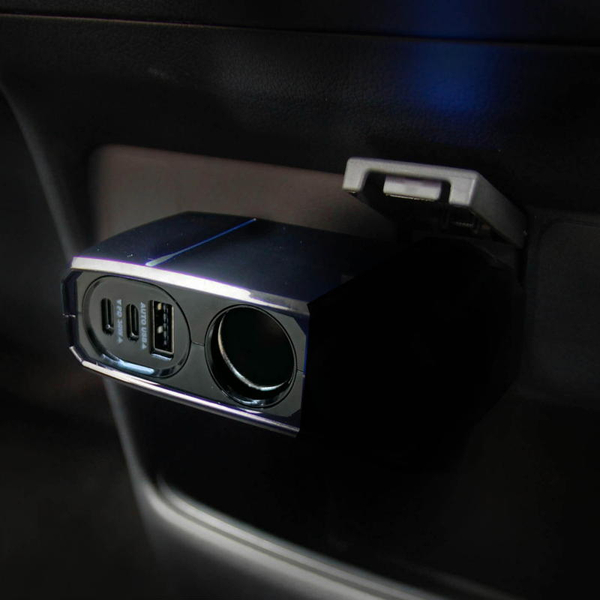 ダイレクトソケット USB-PD30W対応 / リバーシブルUSB自動判定 ブラック