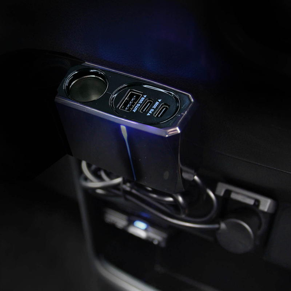 セパレートソケット USB-PD30W対応 / リバーシブルUSB自動判定 ブラック