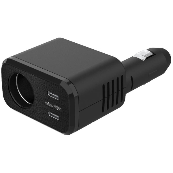アクセサリー電源ソケット USB-PD65W/36W対応 ダイレクトタイプ ブラック