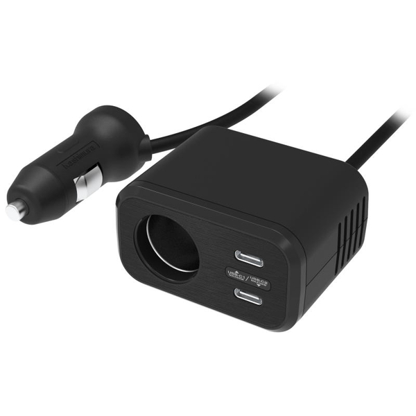 アクセサリー電源ソケット USB-PD65W/36W対応 セパレートタイプ ブラック