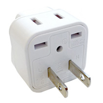 海外用2口変換プラグ Aタイプ