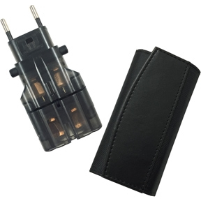 海外用変換プラグ ケース付き サスケ3 (スモーク)