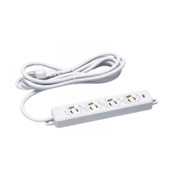 磁石付きOAタップ(抜け止め4口 全ラック)