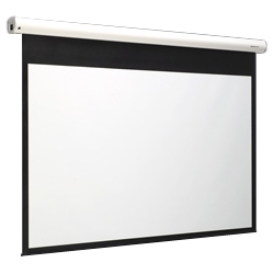 壁スイッチ大型電動スクリーン 幕面ホワイトマット仕様 150型ハイビジョンサイズ