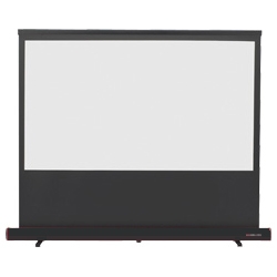 ワンタッチセッティング床置きスクリーン/ホワイトマットアドバンス仕様 80型（16：9） ミッドナイトブラック