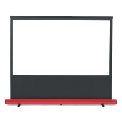 ワンタッチセッティング床置きスクリーン/ホワイトマットアドバンス仕様 80型（16：9） イタリアンレッド