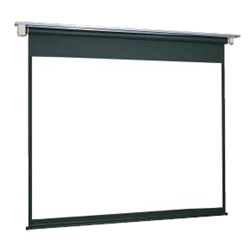 アルミ天板仕様電動巻上スクリーン 幕面ホワイトマット仕様 170型ハイビジョンサイズ