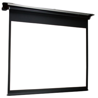 アルミ天板仕様電動巻上げスクリーン 幕面ホワイトマット仕様 90型ワイド（16：10）