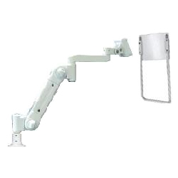 低荷重型用液晶モニタ・TV用VESA対応フランジグロメット式フレキシブルアーム(ハンドル付VESAプレート)