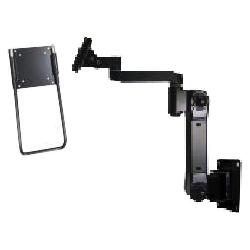 液晶モニタ・TV用VESA対応壁取付式フレキシブルアーム(ブラック)
