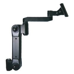 高荷重型液晶モニタ・TV用VESA対応グロメット式フレキシブルアーム(ブラック)