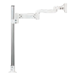 液晶モニタ・TV用VESA対応フランジグロメット式1面ポールアーム(250mm×1、165mm×1)
