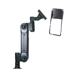 液晶モニタ・TV用VESA対応フランジグロメット式フレキシブルスリムアーム(ブラック)