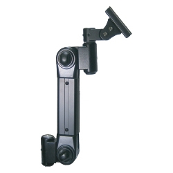 液晶モニタ・TV用VESA対応グロメット式フレキシブルスリムアーム(ブラック)