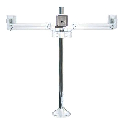 液晶モニタ・TV用VESA対応天板ネジ固定式マルチポールアーム(水平3画面)