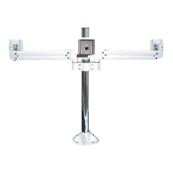 液晶モニタ・TV用VESA対応天板ネジ固定式マルチポールアーム(水平3画面)