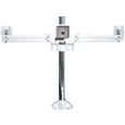 液晶モニタ・TV用VESA対応天板ネジ固定式マルチポールアーム(水平3画面)