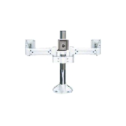 液晶モニタ・TV用VESA対応天板ネジ固定式マルチポールアーム(水平3画面)