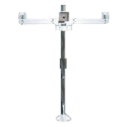 液晶モニタ・TV用VESA対応天板ネジ固定式マルチポールアーム(水平3画面)