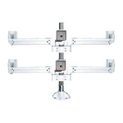 液晶モニタ・TV用VESA対応天板ネジ固定式マルチポールアーム(6画面)