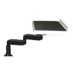 トレイタイプフランジグロメット式水平多関節アーム(165mm×2本ブラックタイプ)