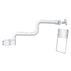 液晶モニタ・TV用VESA対応ポールクランプ式2段スネークアームφ50