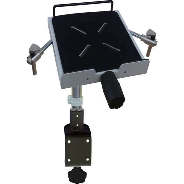 ノートパソコン用ポール式C型クランプアーム(ブラック)